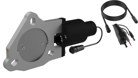QTP 3in Bolt-On QTEC Electric Cutout Valve for Borla Exhausts - Single - QTEC30B
