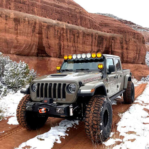 KC HiLiTES 21-23 Jeep 392/Mojave Overhead Mount Bracket Set for 50in. Light Bar (Pair) - 7328
