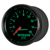Autometer GS 2 1/16in. 1600PSI Nitrous Fuel Pressure Gauge - 3874