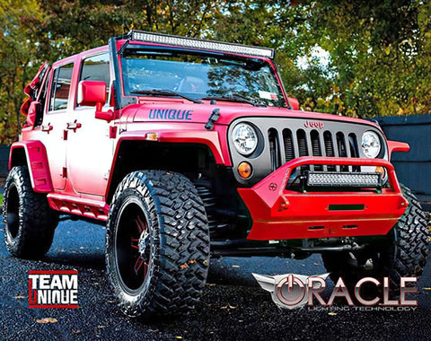 Oracle Jeep JK Upper Windshield Brackets/Light Combo - 2146-504