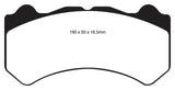 EBC 08-11 Nissan GT-R (R35) 3.8 Twin Turbo (Cast Iron Rotors) Yellowstuff Front Brake Pads - DP41983R