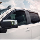 EGR 2019 Chevy 1500 Double Cab Tape-On Window Visors - Set of 4 Dark Smoke - 641891