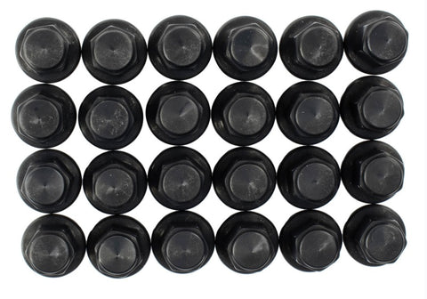 Ford Racing M14 x 1.5 Black Lug Nut - Set of 24 - M-1012K-F15B