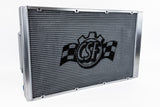 CSF Motorsport Radiator with Shroud - 14in SPAL Brushless Fans - Harnesses - 8374