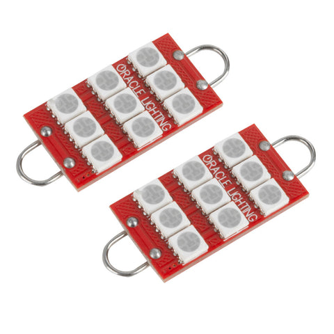Oracle 44MM 6 LED 3 Chip - Loop Festoon Bulbs (Pair) - Purple - UV/Purple - 5209-007