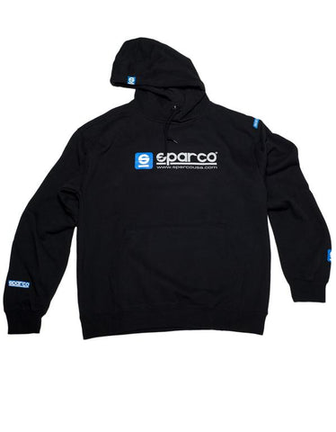 Sparco Sweatshirt Hooded WWW White MED - SP03100B2M