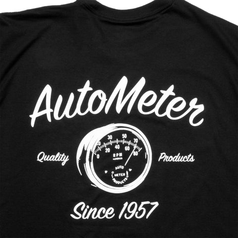 Autometer Vintage T-Shirt Black Large - 0423L
