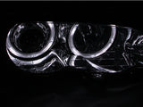 ANZO 2000-2003 BMW 3 Series E46 Projector Headlights w/ Halo Chrome - 121268