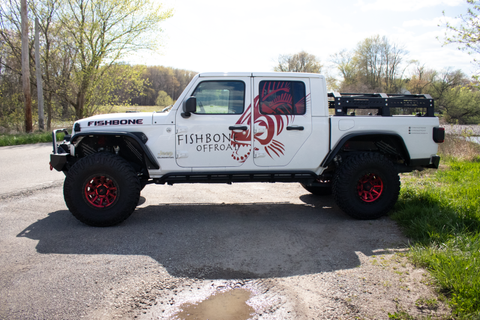 Fishbone Offroad 2018+ Jeep Wrangler JL/JLU/2020+ Gladiator JT Steel Front Fender Flares - Black - FB23454F