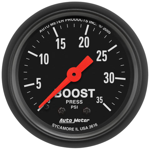 Autometer 99-06 Ford Powerstroke/SD Black Triple Pillar Z-Series Gauge Kit - 7072