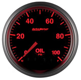 Autometer Elite 52mm Oil Pressure Peak and Warn Gauge w/ Electronic Control - 5652