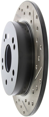 StopTech 06-09 Honda Civic Ex/Si Slotted & Drilled Left Rear Rotor - 127.40040L