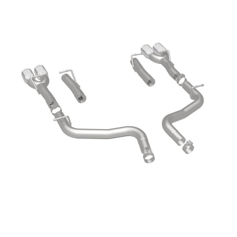 MagnaFlow Axle-Back, SS, 2.5in, Quad Split Rear 3.5in Tip 2015 Dodge Challenger 3.6L V6 - 19218