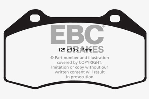 EBC 14+ Alfa Romeo 4C 1.75 Turbo Yellowstuff Front Brake Pads - DP42021/2R