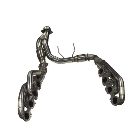 Kooks 21-23 Ford F150 Coyote V8 5.0L 1-7/8in SS Header w/ GREEN Catted Connection Pipe - 1371H430