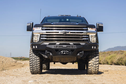 DV8 Offroad 20-23 Chevrolet Silverado 2500/3500 Spec Series Front Bumper w/ Winch - FBCS2-03