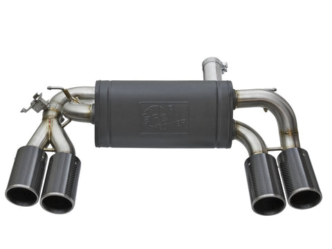 aFe MACHForce XP 3in - 2 1/2in Axle Back 304SS Exhaust w/ Carbon Fiber Tips 16-17 BMW M2 (f87) - 49-36333-C