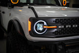DV8 Offroad 2021-2025 Ford Bronco Black Headlights - HLCBR-01