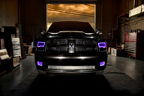 Oracle Lighting 09-18 RAM 1500 Sport Halo Headlights - Blk Housing w/RF Controller - 8906-330
