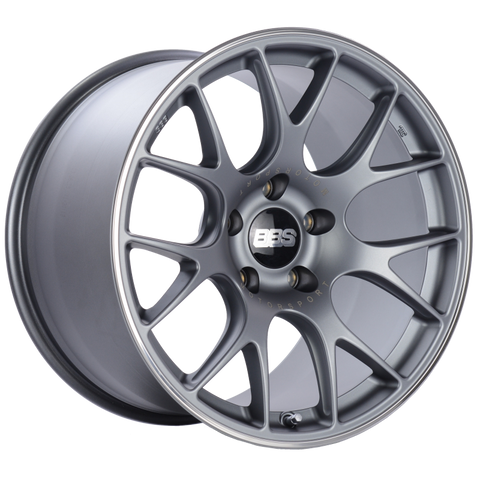 BBS CH-R 19x12 5x130 ET45 CB71.6 Satin Titanium Polished Rim Protector Wheel - CH112TIPO