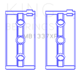 King Engine Bearings Kawasaki ZX-14 (2006-2011) #2/4 (Size +0.25mm) Main Bearing Set - MB1337XP0.25-3