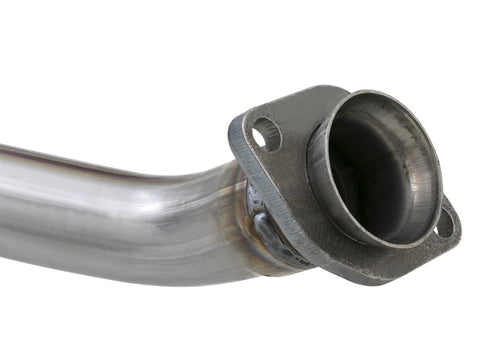 aFe POWER Twisted Steel Y-Pipe w/ Loop Relocation Pipe 12-18 Jeep Wrangler (JK) V6 3.6L - 48-46207-PK