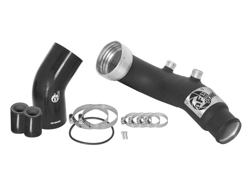 aFe BladeRunner 3in Black Intercooler Tube Cold Side w/ Couplings & Clamps 07-10 BMW 335i 3.0L (tt) - 46-20159-B