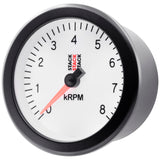 Autometer Stack Sport 88mm 0-8K RPM Tachometer - White - ST100-08W