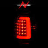 ANZO 1997-2004 Dodge Dakota LED Taillights Chrome Housing Red Lens Pair - 311349