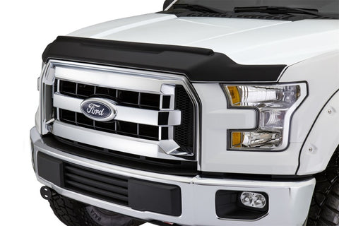 AVS 15-18 Ford F-150 Aeroskin II Textured Low Profile Hood Shield - Black - 436096