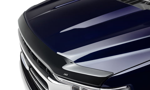 AVS 2021 Ford F-150 (Excl. Tremor/Raptor) Aeroskin Low Profile Acrylic Hood Shield - Smoke - 322196