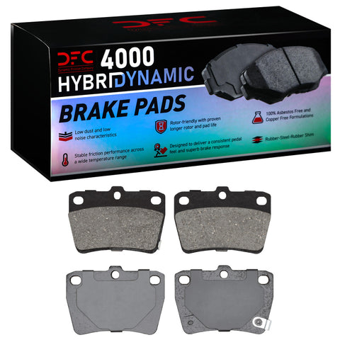 DFC 04-05 Toyota Rav4 Hybrid Rear 4000 Hybridynamic Brake Pads - 4000-1051-00
