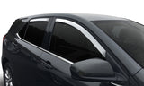 AVS 15-22 Ford Edge Ventvisor Front & Rear Window Deflectors 4pc - Chrome - 684930
