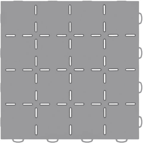 WeatherTech TechFloor - 12in X 12in Tiles - Grey/Black **Order in Qtys of 10 - 51T1212 GR-BK