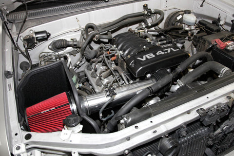 Spectre 05-07 Toyota Sequoia V8-4.7L F/I Air Intake Kit - Polished w/Red Filter - 9964