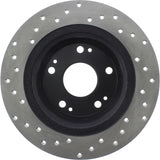 StopTech 05-17 Honda Accord / 16-17 HR-V / 09-14 Acura TSX Cryo Sport Drilled Rear Left Rotor - 128.40068CL