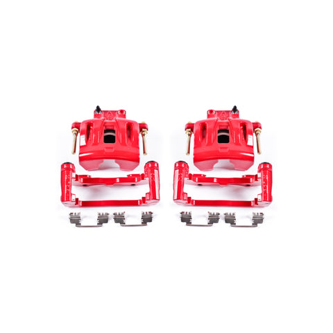 Power Stop 05-11 Chrysler 300 Front Red Calipers w/Brackets - Pair - S4968