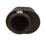 K&N Uni Chrome Oval Tapered Filter 2.125in FlgID x 4inB OL x 3inB OW x 3inT OL x 2inT OW x 2.75in H - RC-0981