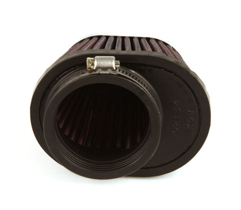 K&N Uni Chrome Oval Tapered Filter 2.125in FlgID x 4inB OL x 3inB OW x 3inT OL x 2inT OW x 2.75in H - RC-0981