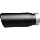 MagnaFlow Tip Stainless Black Coated Single Wall Round Single Outlet 5in Dia 4in Inlet 13in L - 35238