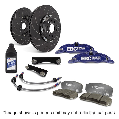 EBC Racing 92-00 BMW M3 (E36) Blue Apollo-4 Calipers 355mm Rotors Front Big Brake Kit - BBK003BLU-2