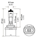 Hella Optilux 880 12V Xenon Yellow XY Bulb - H71071172