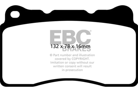 EBC 2016+ Chevrolet Corvette (C7) 6.2L Stingray Bluestuff Front Brake Pads - DP52093NDX