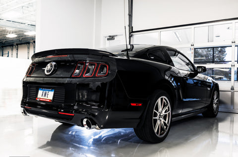 AWE Tuning S197 Mustang GT Axle-Back Exhaust - Touring Edition (Chrome Silver Tips) - 3015-32094
