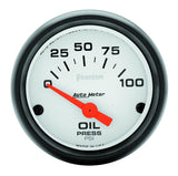 Autometer Phantom 52mm 0-100 PSI Electric Oil Pressure Gauge - 5727