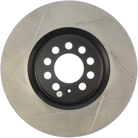 StopTech Power Slot 3/99-06 Audi TT/00-06 TT Quattro / 03-05 VW Golf GTi Right Front Slotted Rotor - 126.33062SR