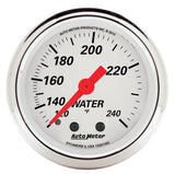 AutoMeter Gauge Water Temp 2-1/16in. 120-240 Deg. F Mech Arctic White - 1332