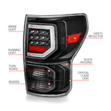 Anzo 07-11 Toyota Tundra Full LED Tailights Black Housing Clear Lens G2 (w/C Light Bars) - 311386