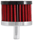 K&N Steel Base Crankcase Vent Filter 0.375in Vent OD x 2in OD x 1.5in Height - 62-1000