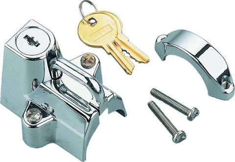 Bikers Choice Chrome Motorcycle Helmet Lock Fits 7/8 - 1 1/4 Tubing - 492970